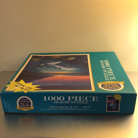 🎉2/$15🎉1000 piece jigsaw puzzle, “Night of the Comet” - Picture 6 of 11